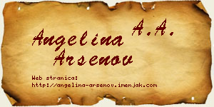 Angelina Arsenov vizit kartica